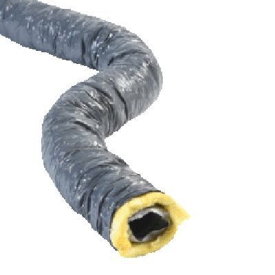 Conducto PVC flexible aislado LV25 ø125 lg 6m - 3701248002203