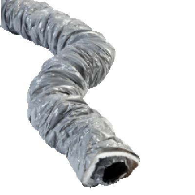 Insulated flexible PVC conduit OP25 ø80 lg 20m - CPSOP2508020PVC