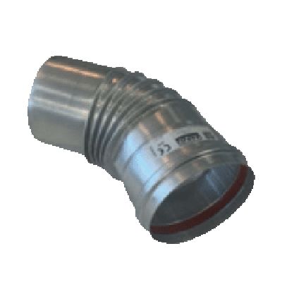 Codo de tubo 45° ø100mm para AGHS - 3701248009295